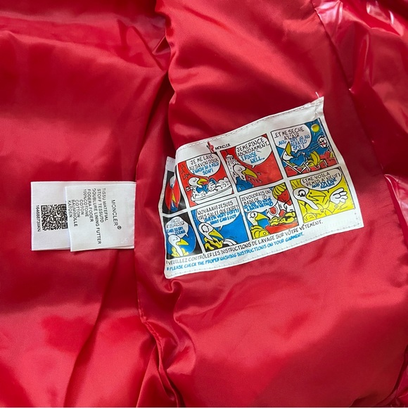 Moncler Red Boys Coat - Picture 11 of 13